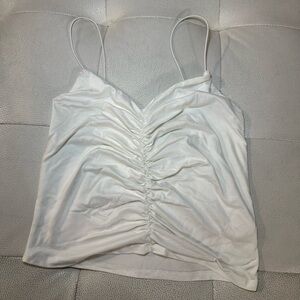 Gaze White Camisole Top with Elegant Simplicity